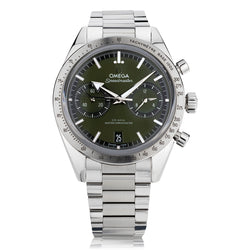 Omega Speedmaster in Stainless Steel 57. Green Dial. Ref: 33210.41.51.11.001