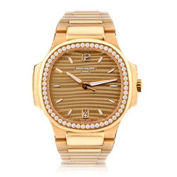 Ladies Patek Philippe Gold Nautilus in 18kt Rose Gold. Ref: 7119/1200R-001