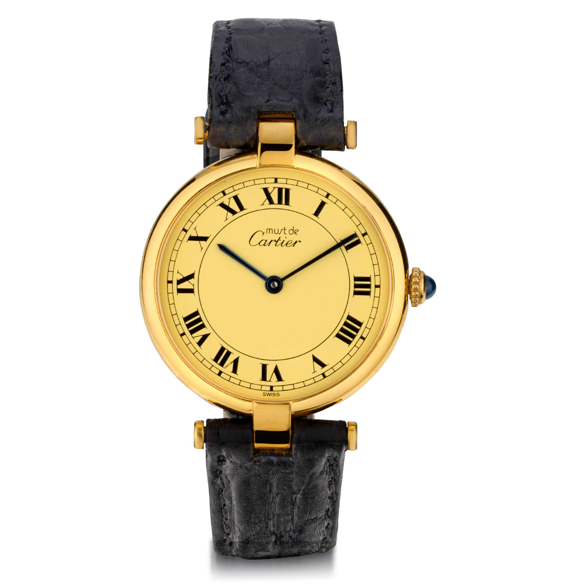 Must de Cartier Vermeil Plated wristwatch. 30mm. | Van Rijk Estate ...