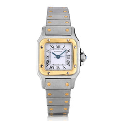 Cartier Santos Galbee Ladies in Steel and 18kt Yellow Gold. Ref: 2423