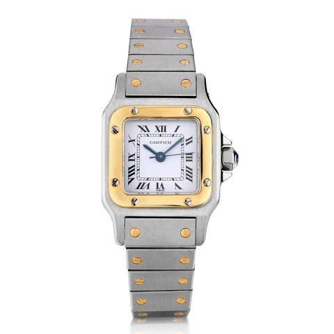 Cartier Santos Galbee Ladies in Steel and 18kt Yellow Gold. Ref: 2423