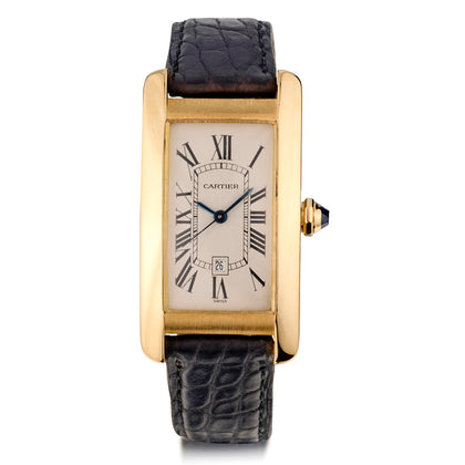 Cartier Tank Americaine in 18kt Yellow Gold. Medium Size. Ref: 1725