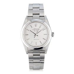 Rolex Stainless Steel Oyster Perpetual Air King Precision with Silver Dial. Ref: 14000