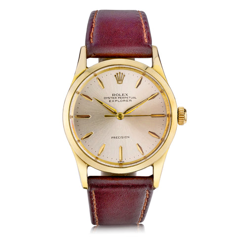 Rare!! Vintage Rolex Explorer with 18kt Gold Plated Case. Ref: 5506