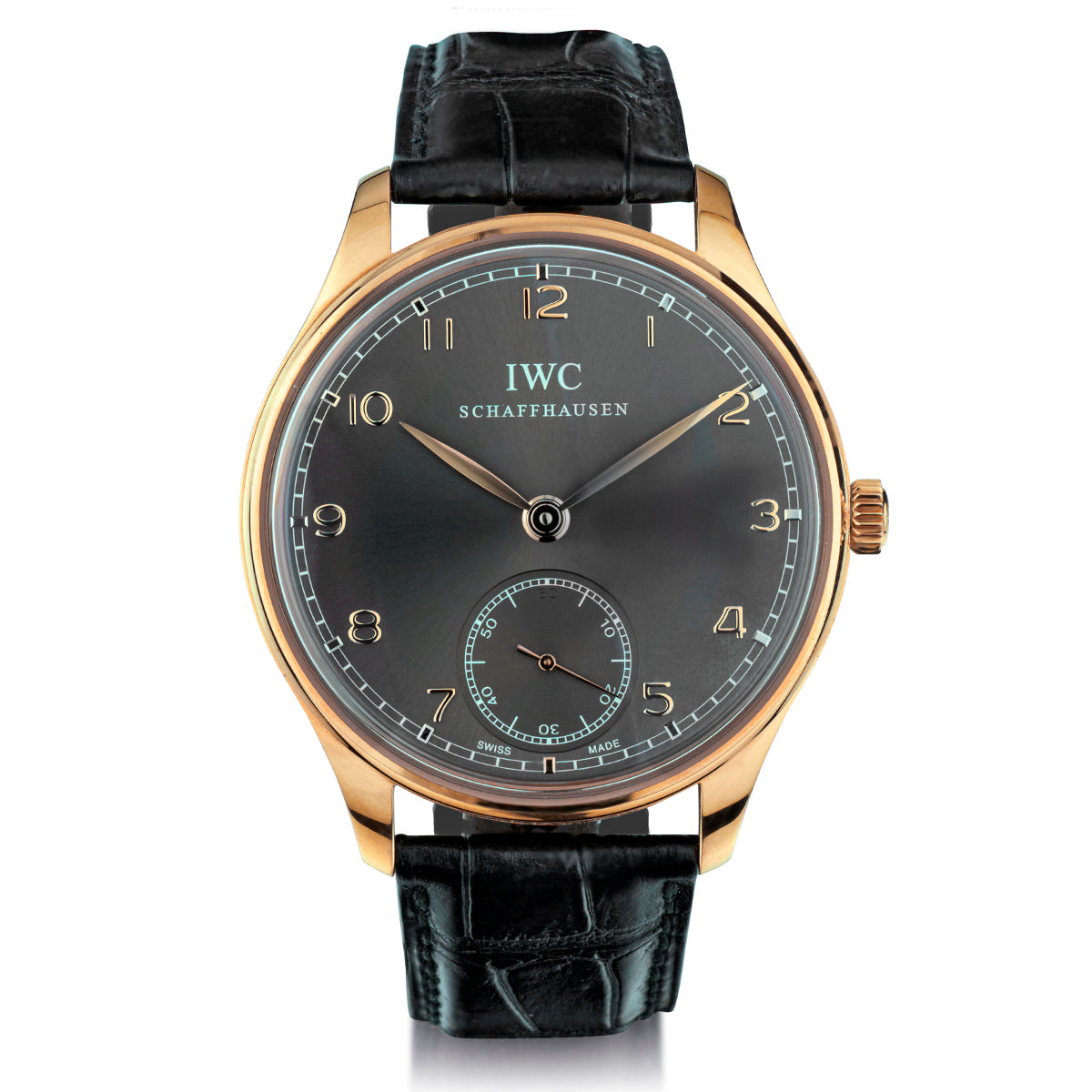 IWC Portuguese Manual Wristwatch in 18kt Rose Gold. Ref: IW 545406