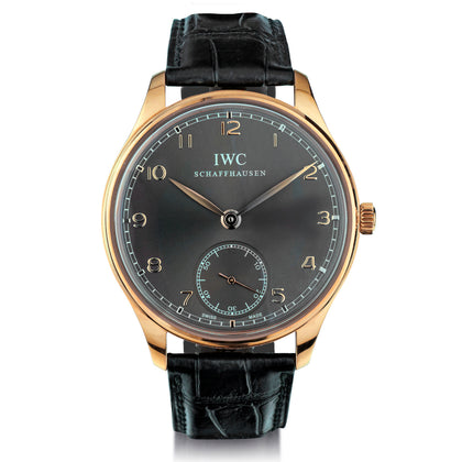 IWC Portuguese Manual Wristwatch in 18kt Rose Gold. Ref: IW 545406