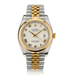 Rolex Datejust in Steel and 18kt Yellow Gold. 36mm. Circa 2010. Ref: 116203