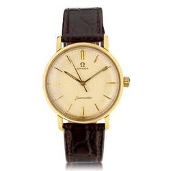Mens 18kt Yellow Gold Omega Seamaster Vintage Watch. Circa 1962. B&P