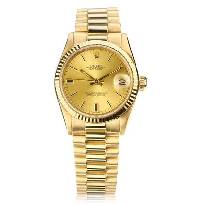 Ladies Rolex President 31mm in 18kt Yellow Gold. Ref: 68278