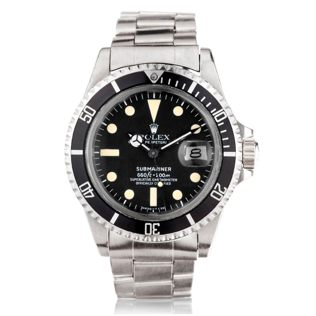 Rolex Stainless Steel Date Submariner. Unpolished. Reference # 1680