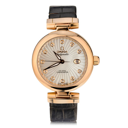 Omega de Ville Ladymatic in 18kt Rose Gold. MOP Dial.Ref: 42563342055001