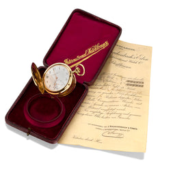 IWC Vintage 18kt Pink Gold Pocket Watch. Hunter Case. B&P Circa 1900-1920