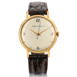 Jaeger leCoultre Classic 18kt Rose Railroad Wristwatch.Circa 1940-1950