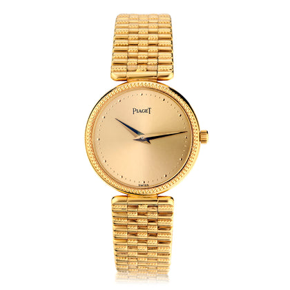Ladies 18kt Yellow Gold Piaget Ultraslim Dress Wristwatch. Ref: 223/62