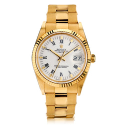 Rolex Oyster Perpetual Date 18KT Yellow Gold 34MM Watch. Ref. 15038