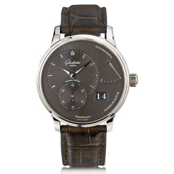 Glashutte Mens Original Panomatic Reserve Stainless Steel Wristwatch. Ref: 16501231202