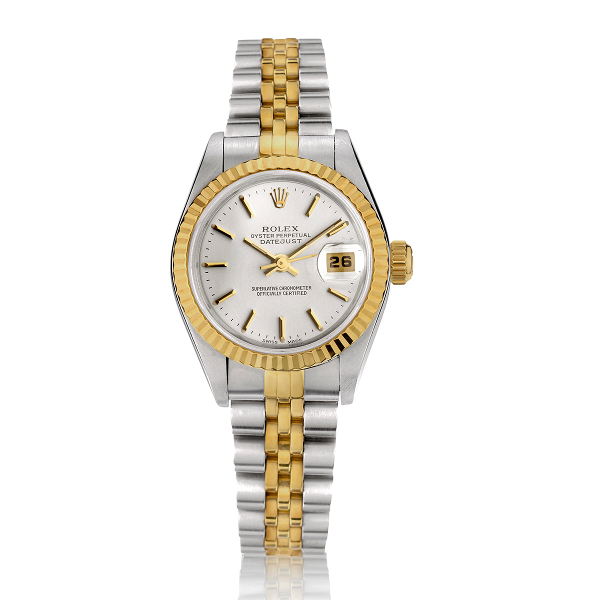 Ladies Rolex Datejust in Steel and 18kt Yellow Gold. 26mm. Ref: 69173