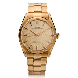 Rolex Vintage 18kt Rose Gold Wristwatch. 34mm. Ref: 1003. Circa 1960's