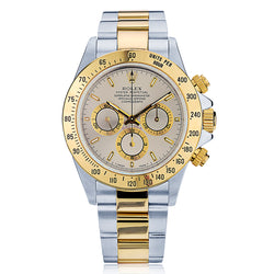 Rolex Cosmograph Daytona Two-Tone White Dial Watch. Ref:16523