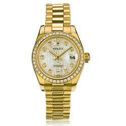 Rolex Ladies 18kt Yellow Gold Presidential Wristwatch. Ref: 179138