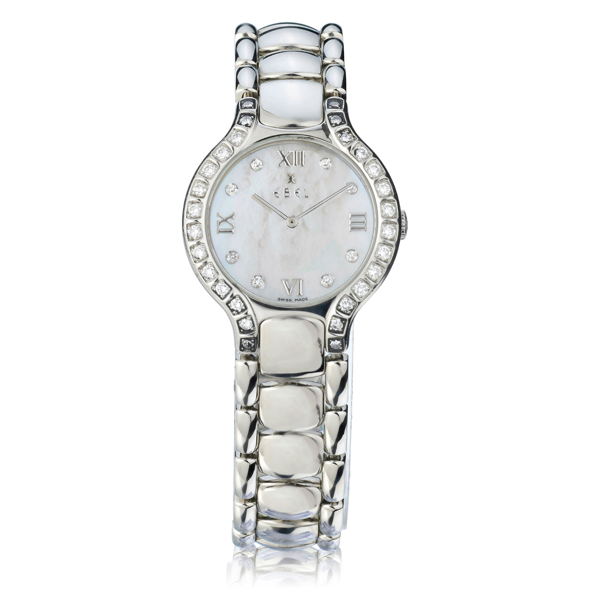 Ladies Ebel Beluga in Stainless Steel. White MOP Dial. Ref: E9157428-20