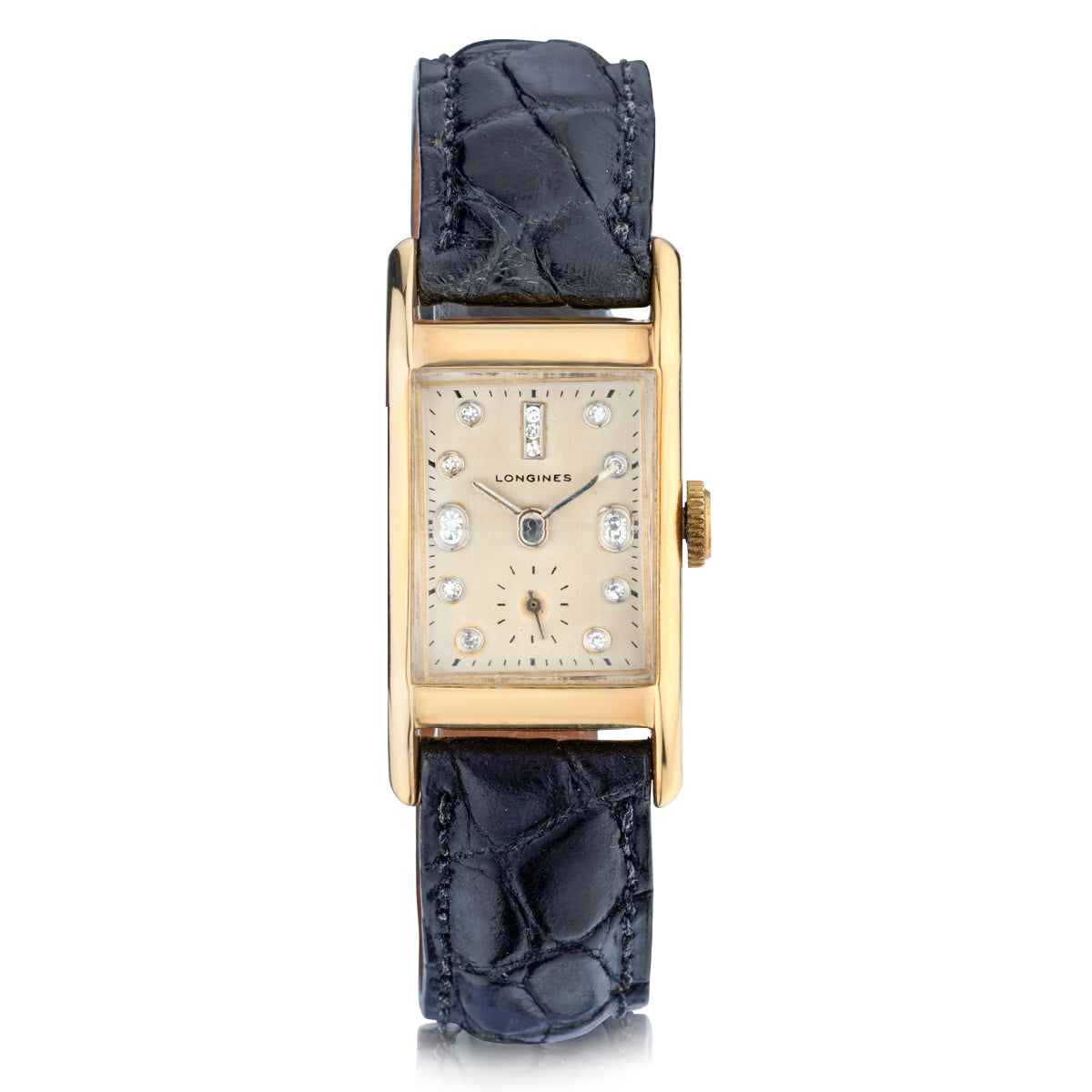 Unisex Longines 14kt Yellow Gold Vintage Watch. Circa 1950's.