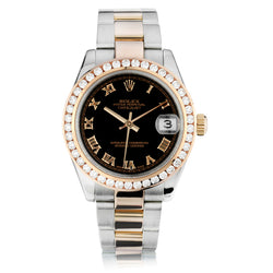 Rolex Oyster Perpetual Datejust Two-Tone 31MM Diamond Bezel Watch