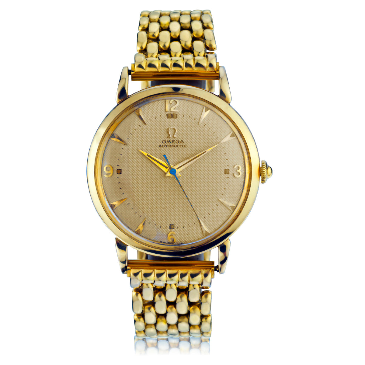 Vintage Omega Bumper Automatic Watch .14kt Yellow Gold. 1947-1950