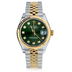 Rolex Datejust 31 Olive Green Diamond Dial. New / Unworn. Ref: 278273