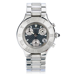 Cartier Must Sports 21 Chronoscaph in Stainless Steel. Ref: 2424