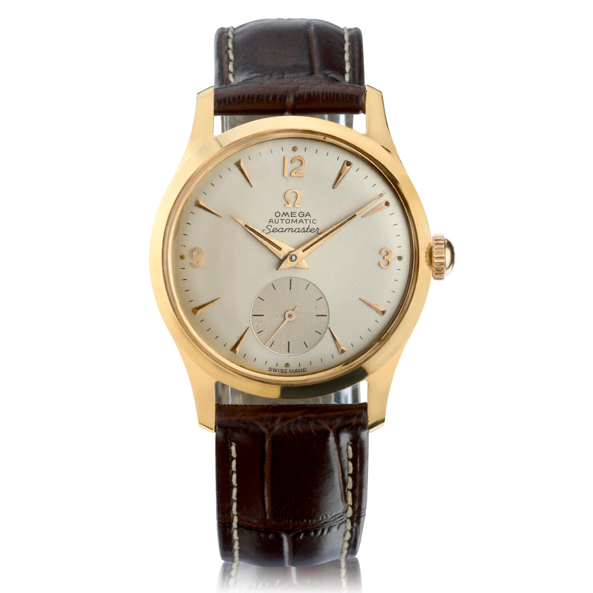 Omega Seamaster Vintage in 18kt Rose Gold. Automatic Bumper.