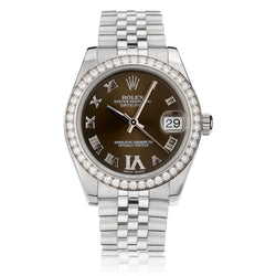 Rolex Oyster Perpetual Datejust 31MM S/S, Diamond, Gold Watch