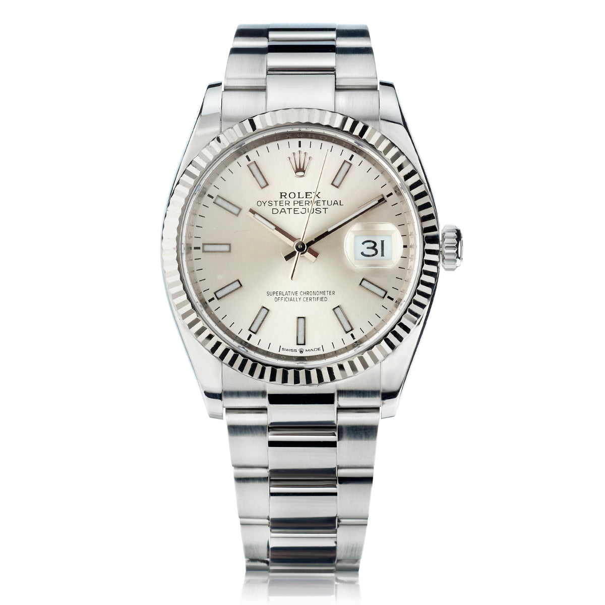 Rolex Datejust 36 Stainless Steel Silver Dial. Ref: 126234