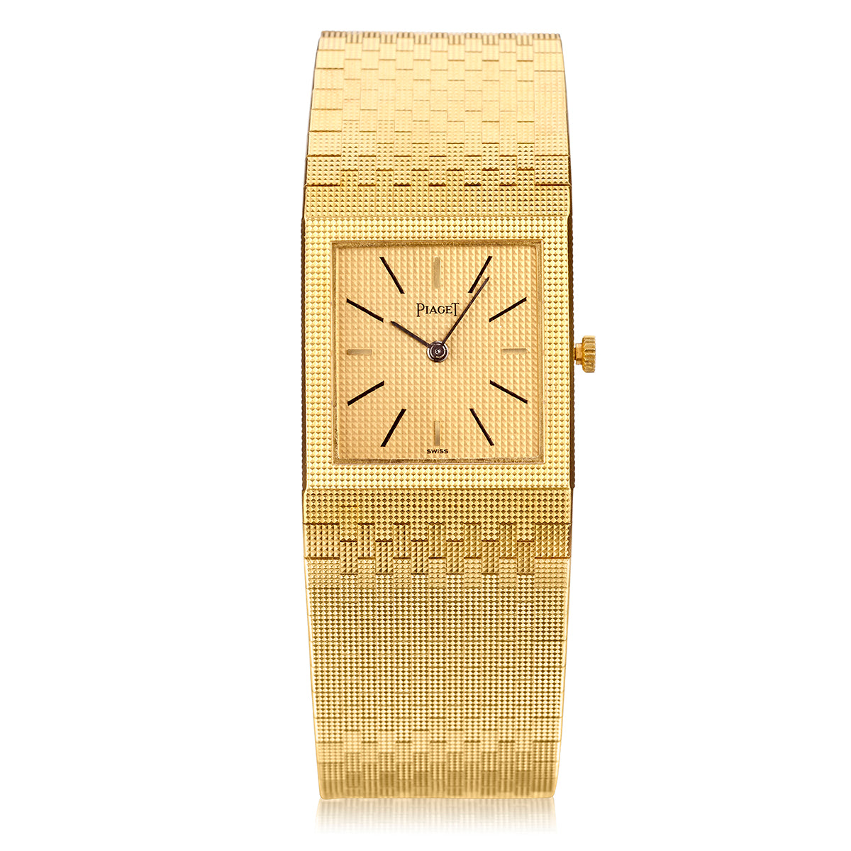 Unisex 18kt Yellow Gold Piaget Wristwatch. Ref: 9131C4. Circa 1960
