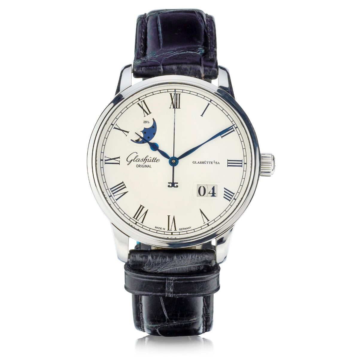 Glashutte Senator Excellence Panorama Date Moon Wristwatch. Ref: 1-36-04-02-70