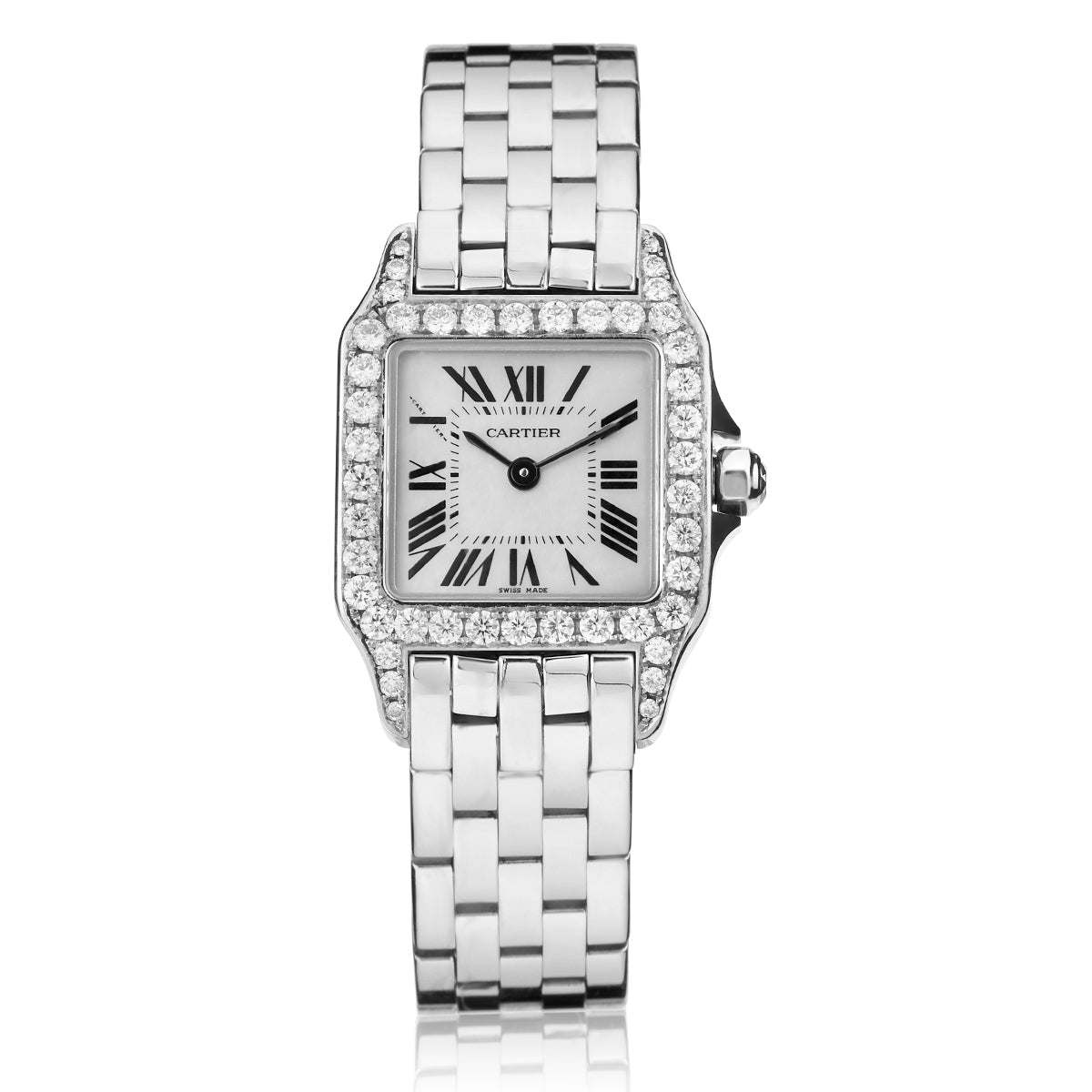 Cartier Ladies Santos Demoiselle in Stainless Steel. Ref:2698. B&P. Circa 2011