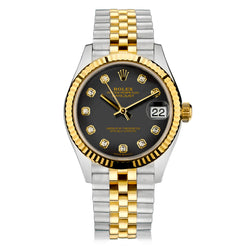 Rolex Datejust 31mm with Dark Grey Diamond Dial. Ref: 278273.