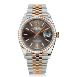 Rolex Datejust Stainless Steel and 18kt Rose Gold Watch. Ref: 126281 RBR