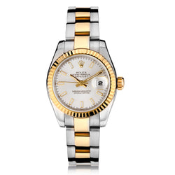 Ladies Rolex Datejust 2 Tone Wristwatch 26mm. White Dial. Ref: 179173