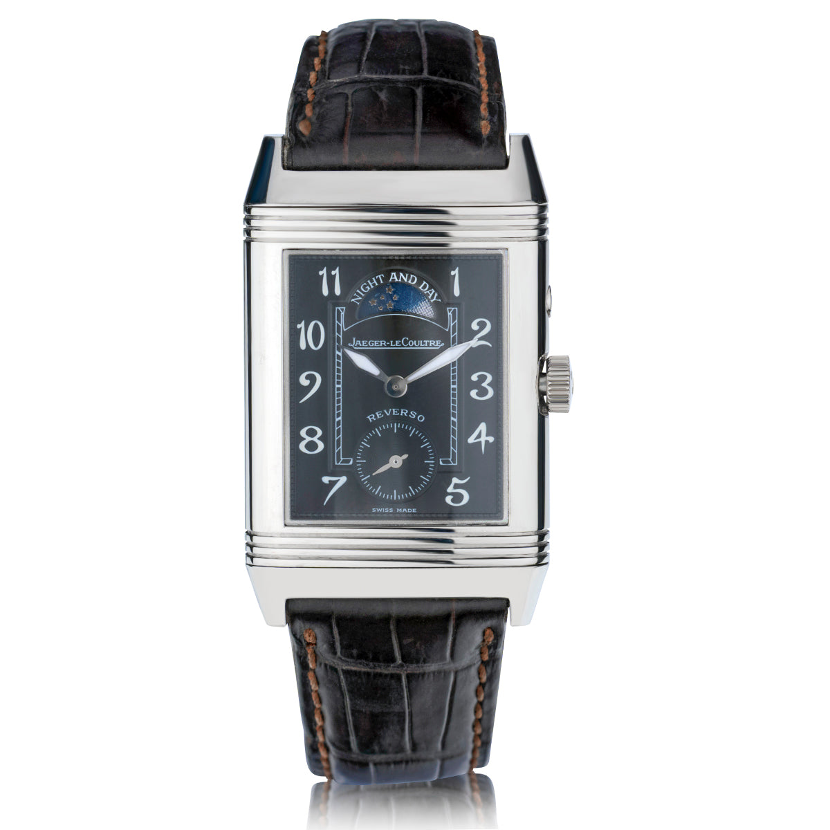 Jaeger Le Coultre Duo Reverso Mens 18kt White Gold Watch. Ref: 2723440