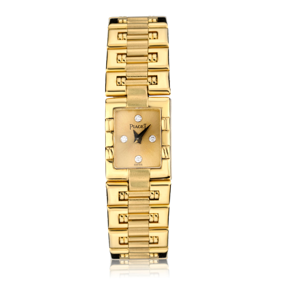 Piaget Dancer Ladies 18kt Yellow Gold Wristwatch. Ref: 15127K81