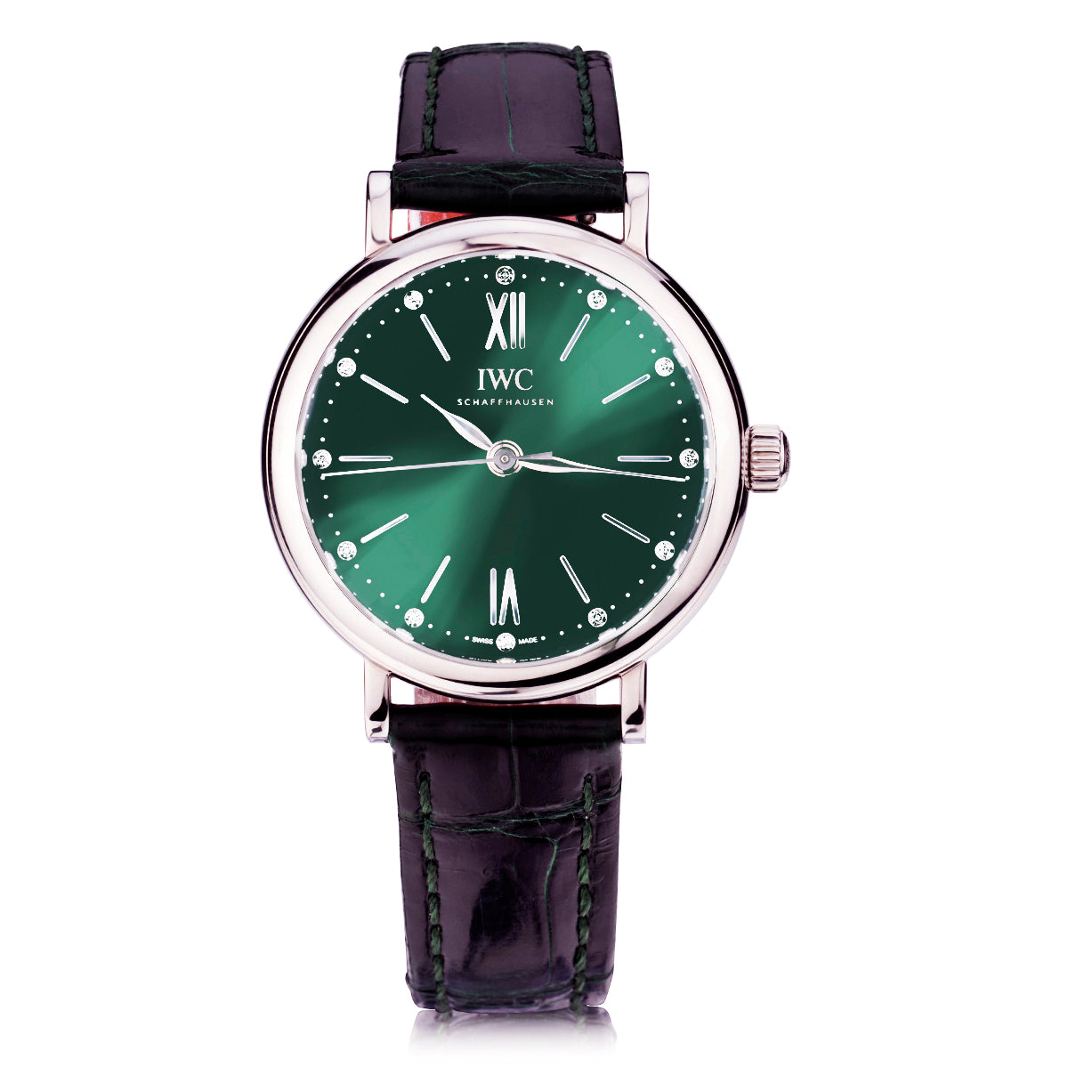 IWC Portofino Ladies Green Wristwatch. Ref: IW357405
