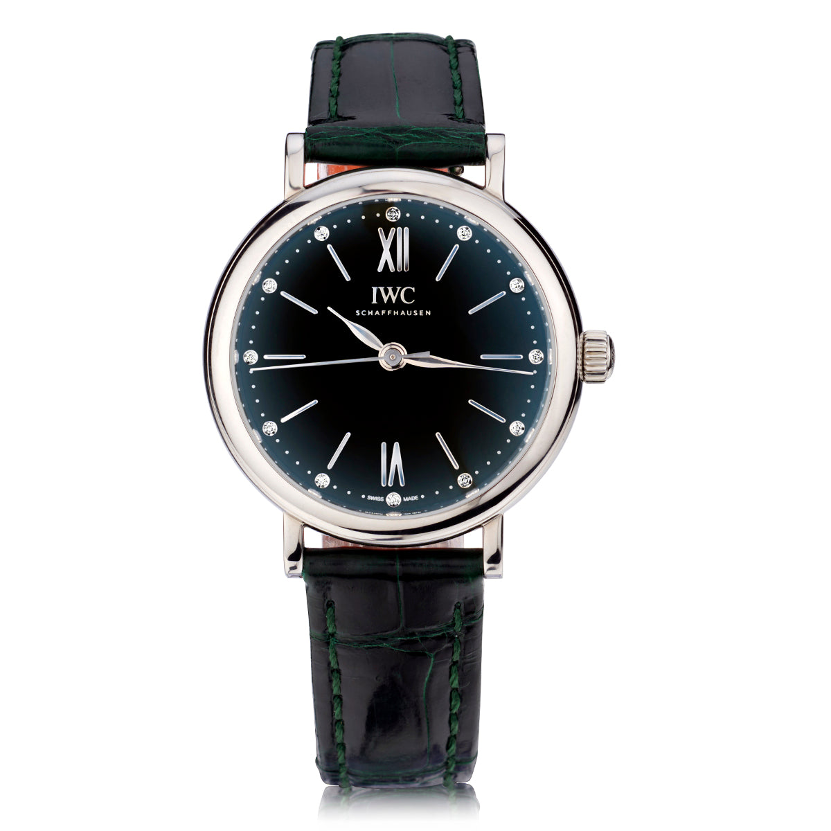 IWC Portofino Ladies Green Wristwatch. Ref: IW357405