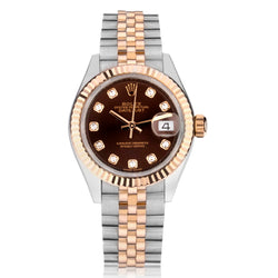 Ladies  Rolex  Datejust Steel and Everose Gold  28mm. Ref  63341