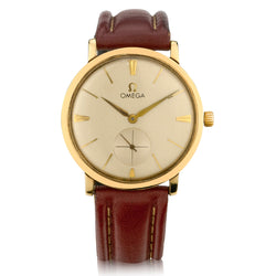 Vintage 9kt Yellow Gold Omega Wristwatch. Circa 1950's