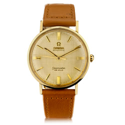 Mens Omega Seamaster De Ville in 14kt Yellow Gold. 34mm. Circa 1964