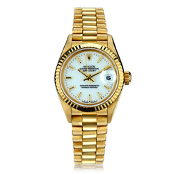 Rolex Oyster Perpetual Datejust Yellow Gold Ladies Watch. 26mm. Ref: # 69178