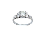 Ladies 18kt White Gold Diamond Ring.