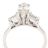 1.02 Carat Natural Marquise Cut Diamond Ring. 14kt White Gold