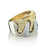 18kt Yellow and White Gold Diamond Band. 2.00ct Tw